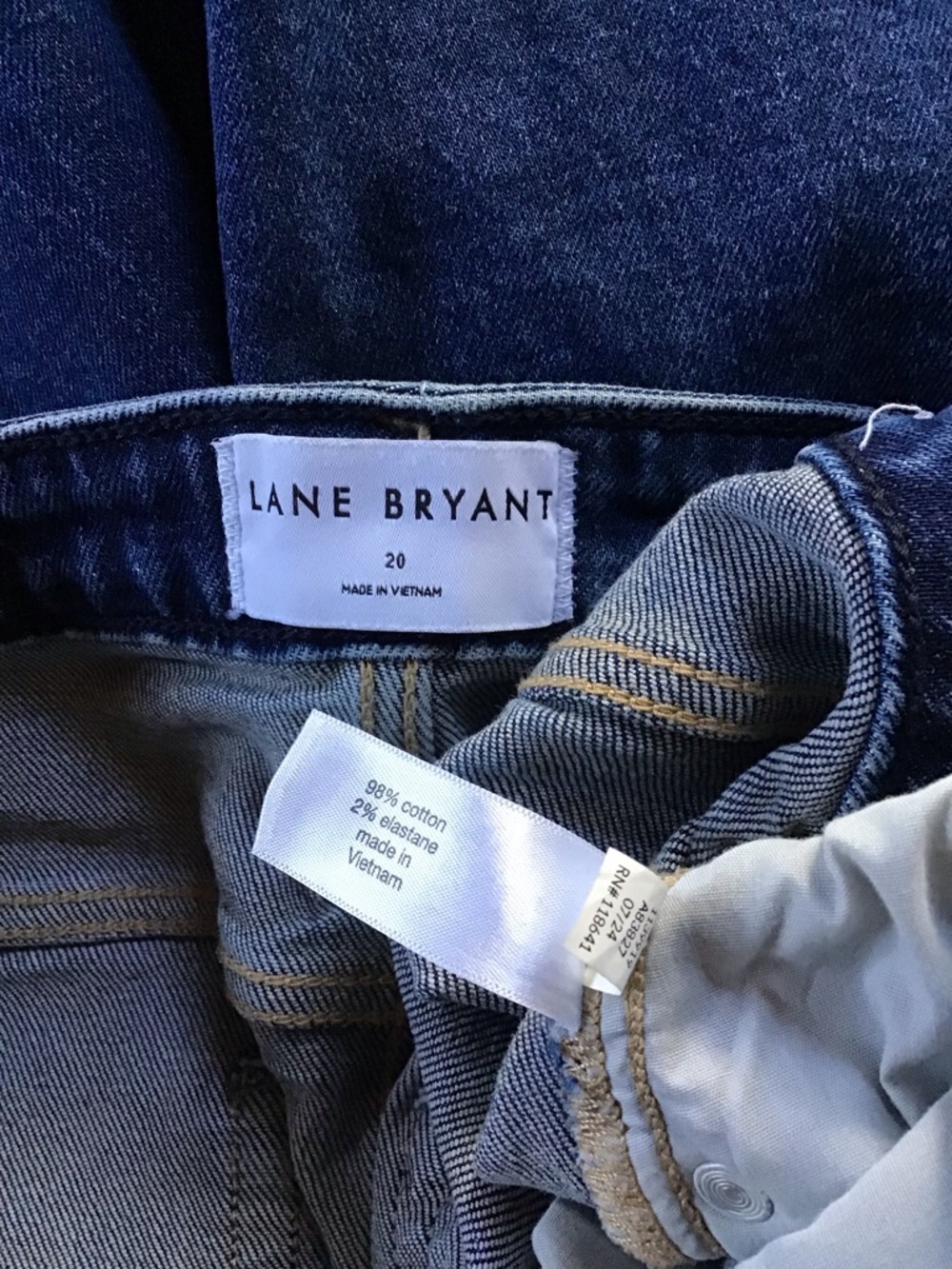 Lane Bryant Dark Blue Cropped Jeans - Picture 9 of 10